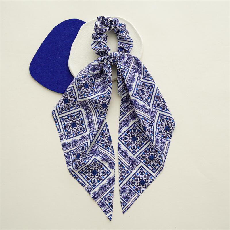 Boho Chic Ribbon Hair Scrunchies
