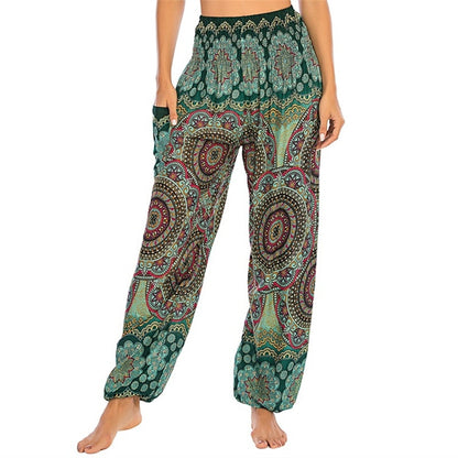 Boho Printed Harem Pants - Top Boho