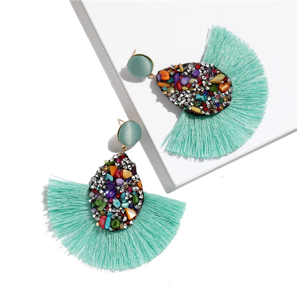 Bohemian Tassel Drop Earrings - Top Boho