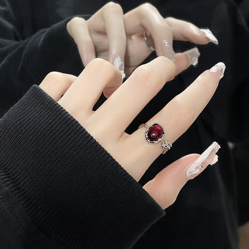 Opal Irregular Natural Stone Ring