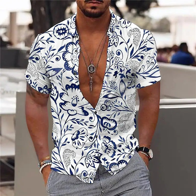 Boho Tropical Pattern Shirts - Top Boho