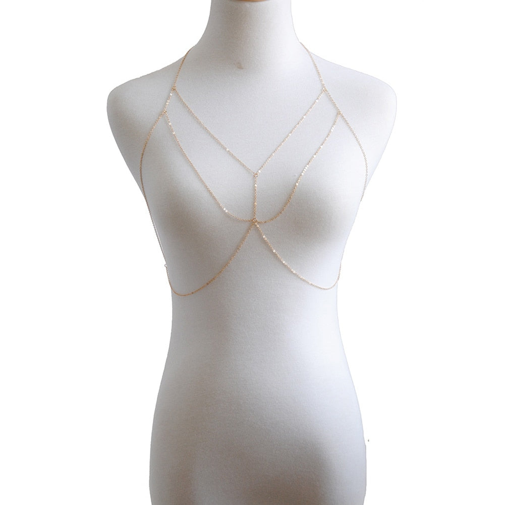 Boho Chic Harness Body Jewelry - Top Boho