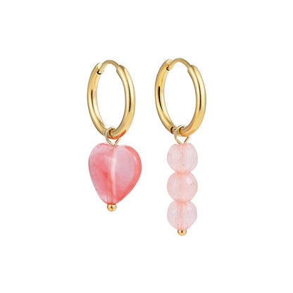 Boho Handmade Natural Stone Charm Earrings