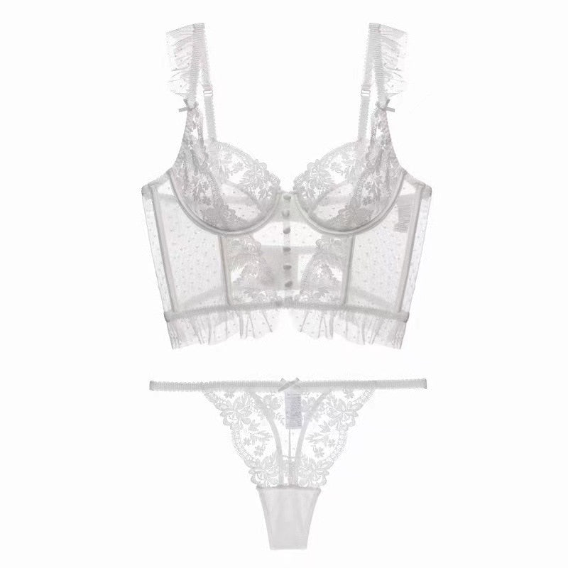 Push-Up Lace Bustier & Panty