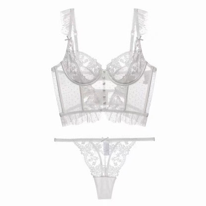 Push-Up Lace Bustier & Panty - Top Boho