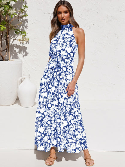 Boho Chic Halter Maxi Dress - Top Boho