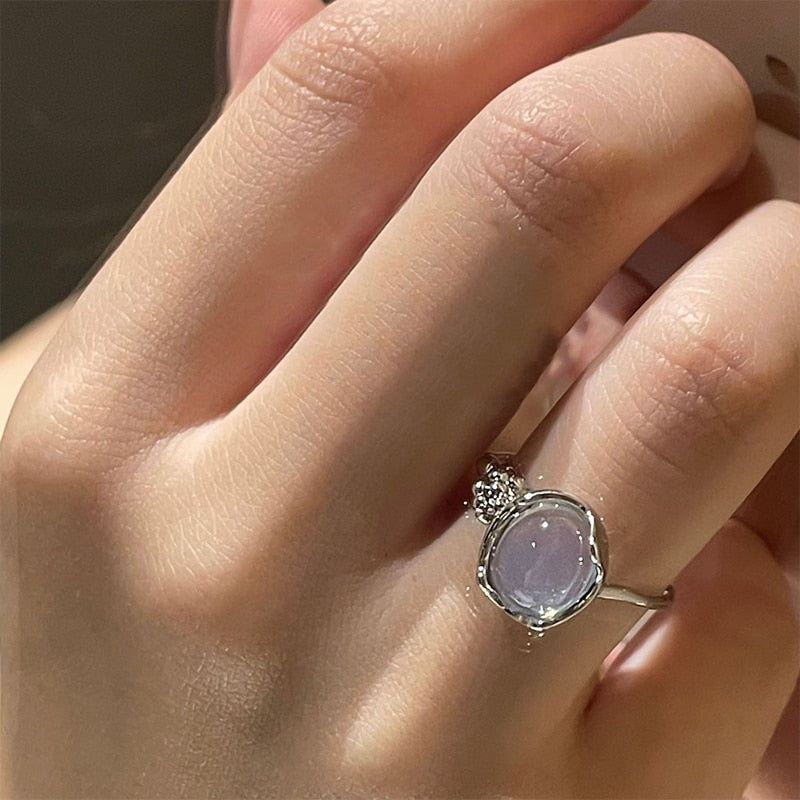 Opal Irregular Natural Stone Ring