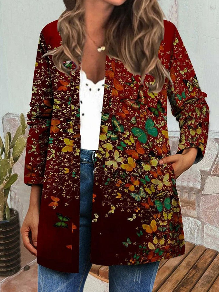 Boho Chic Floral Vintage Jacket - Top Boho