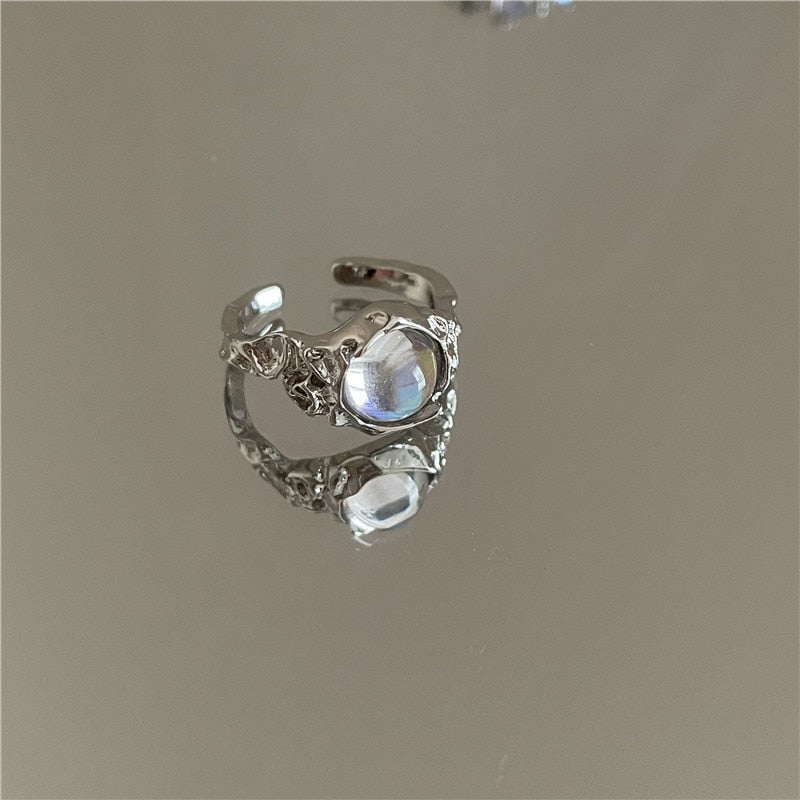 Opal Irregular Natural Stone Ring