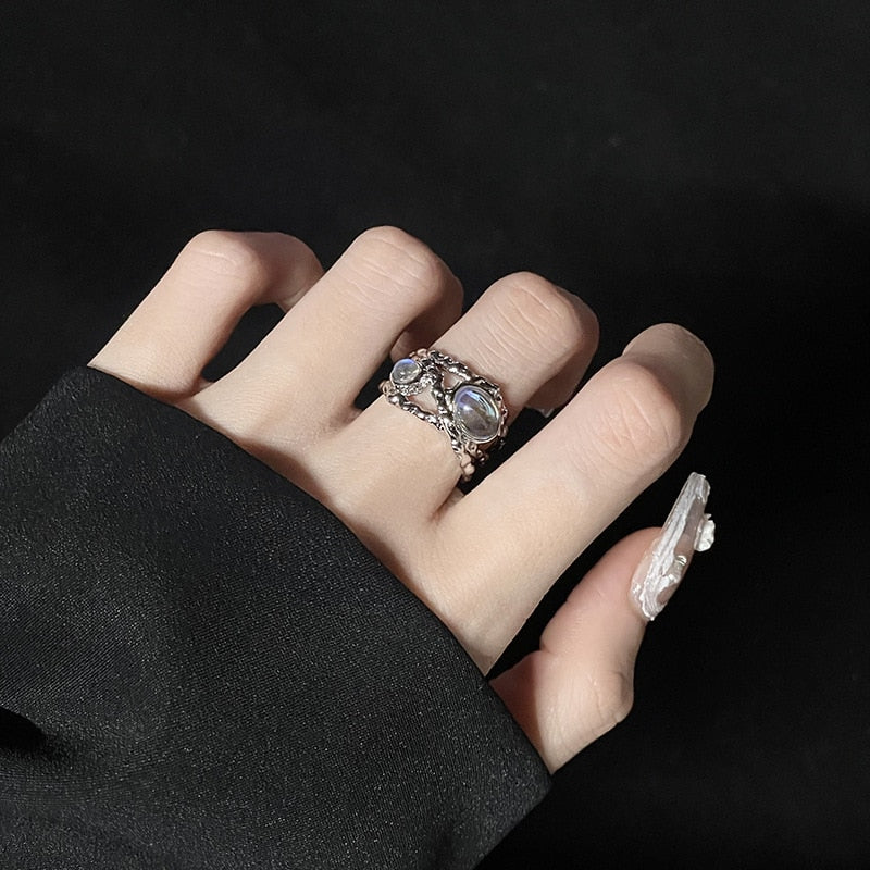 Opal Irregular Natural Stone Ring