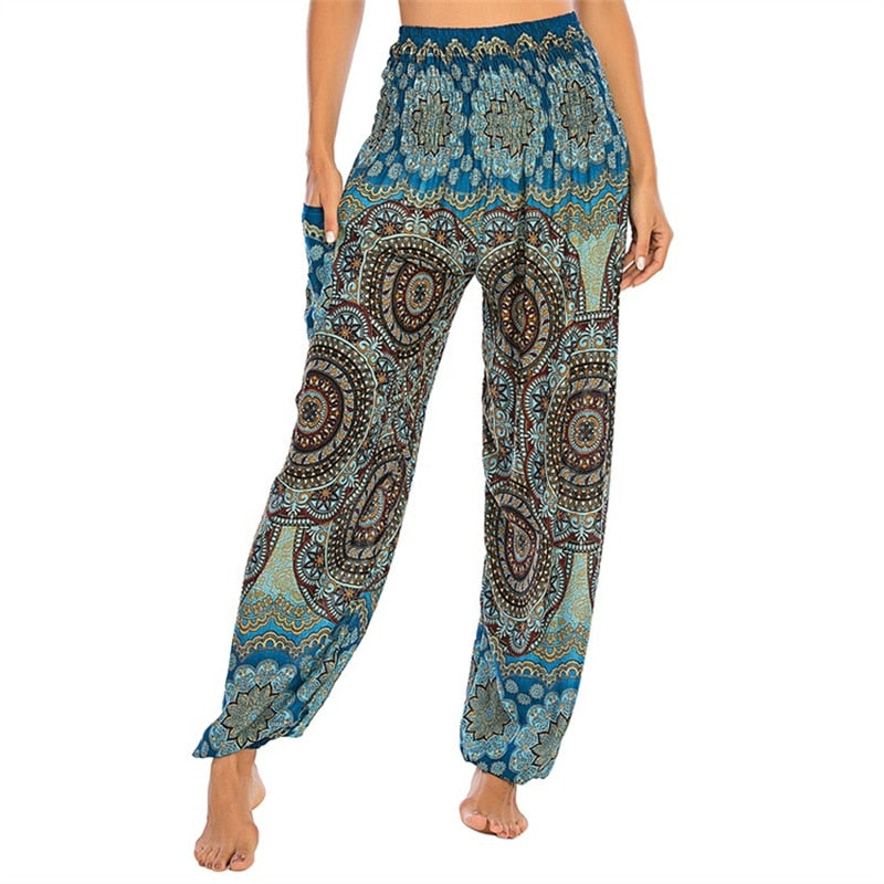 Boho Printed Harem Pants - Top Boho