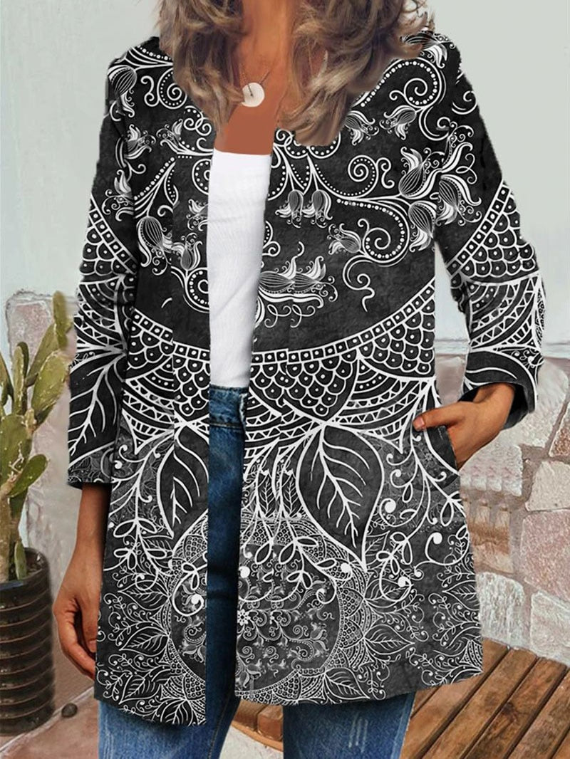 Boho Chic Floral Vintage Jacket - Top Boho