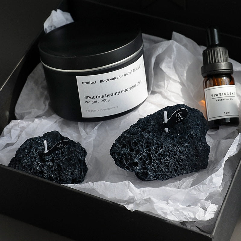 Mini Stone Shape Scented Candles