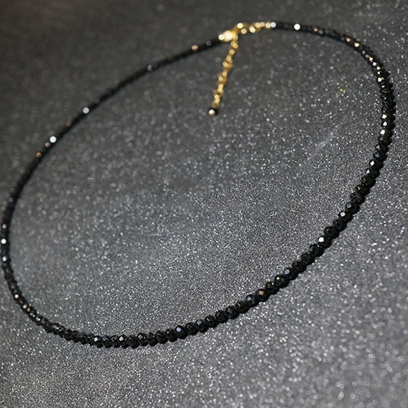 Boho Chic Black Bead Necklace - Top Boho