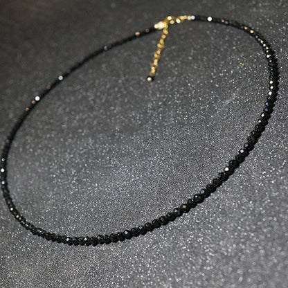 Boho Chic Black Bead Necklace - Top Boho