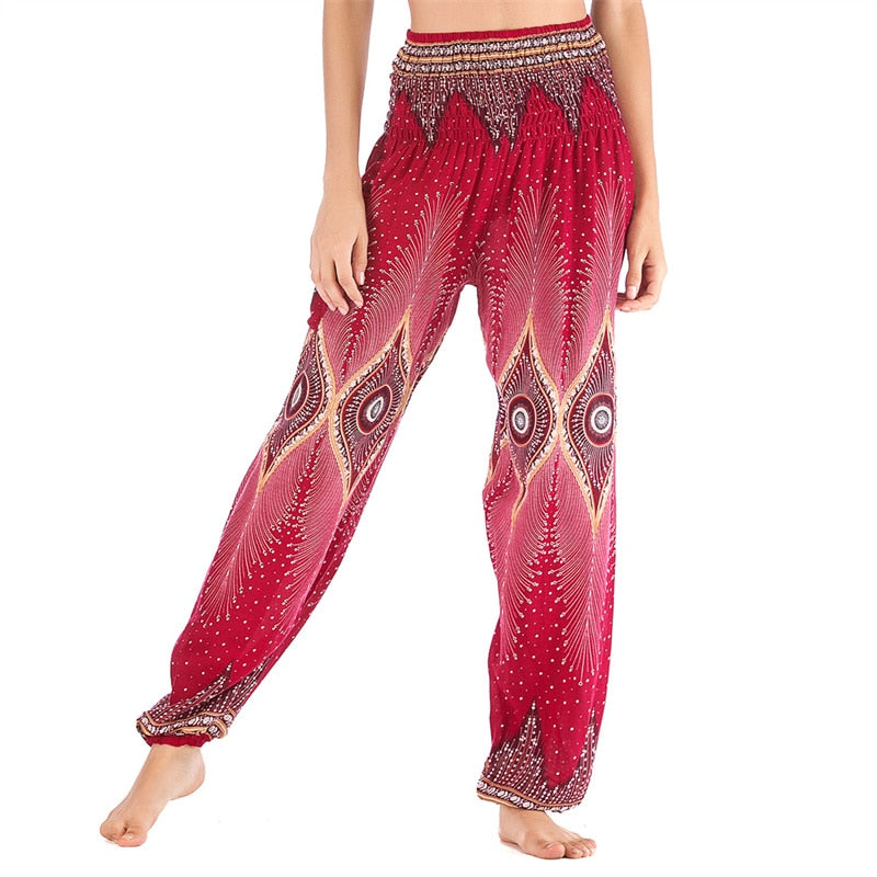 Boho Printed Harem Pants - Top Boho