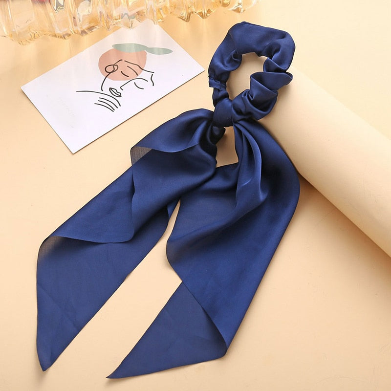 Boho Chic Ribbon Hair Scrunchies