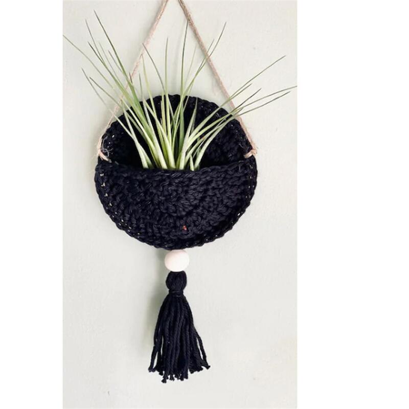 Boho Wall Macrame Planter - Top Boho