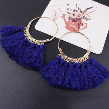 Bohemian Tassel Drop Earrings - Top Boho