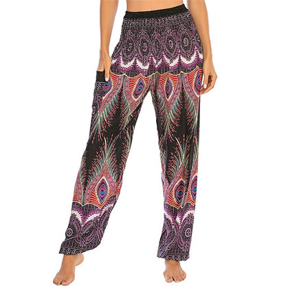 Boho Printed Harem Pants - Top Boho