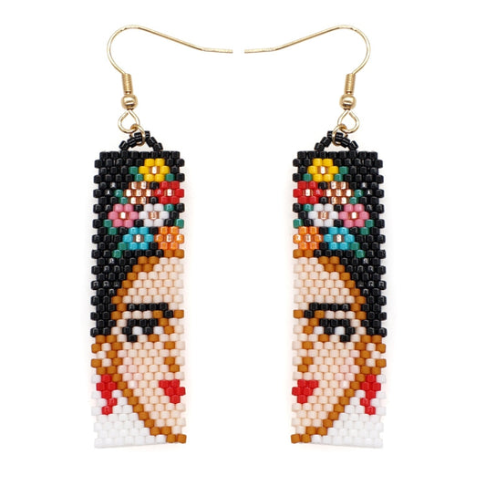 Bohemian Rice Bead Earrings - Frida - Top Boho