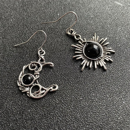 Bohemia Sun And Moon Earrings