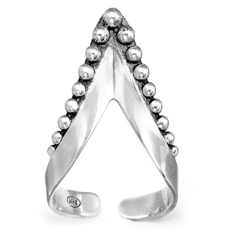 Vintage Bohemian Chevron Thumb Ring