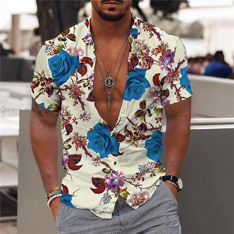 Boho Tropical Pattern Shirts - Top Boho