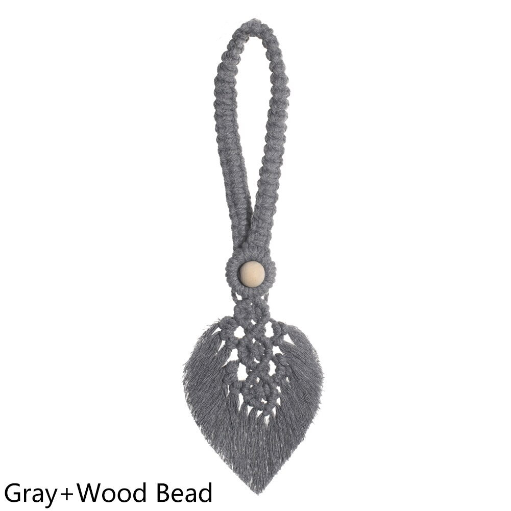 Boho Leaf Curtain Tieback - Top Boho
