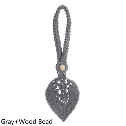 Boho Leaf Curtain Tieback - Top Boho