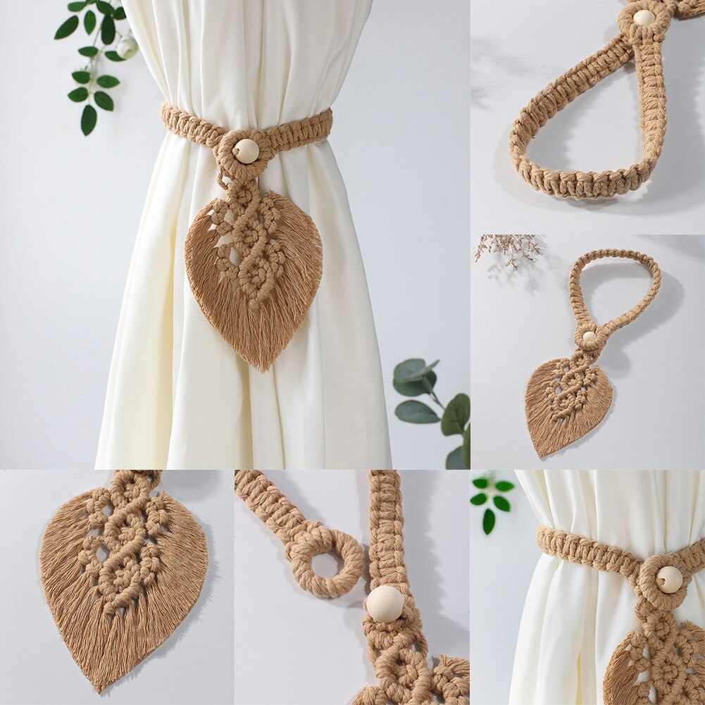 Boho Leaf Curtain Tieback - Top Boho