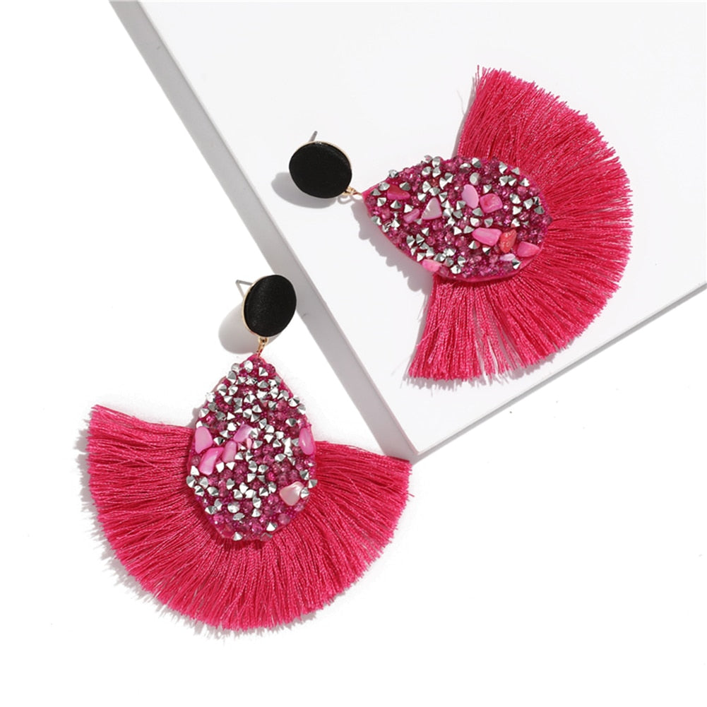 Bohemian Tassel Drop Earrings - Top Boho