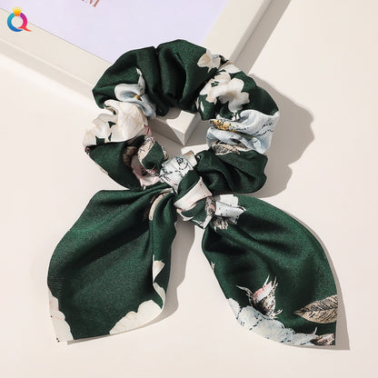 Boho Floral Bowknot Hair Ties
