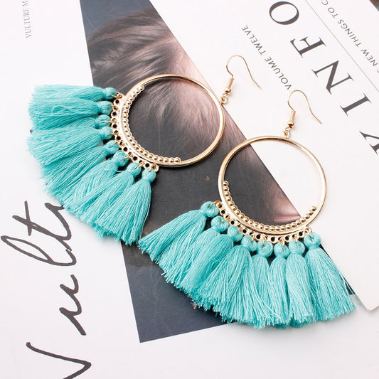 Bohemian Tassel Drop Earrings - Top Boho