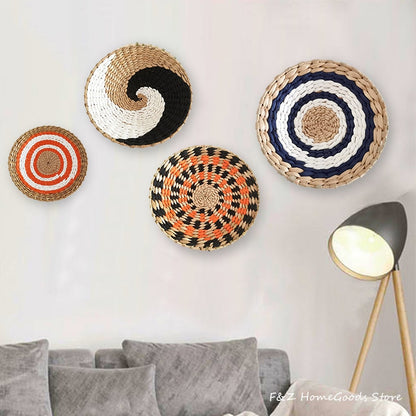 Boho Nordic Woven Grass Wall Decoration
