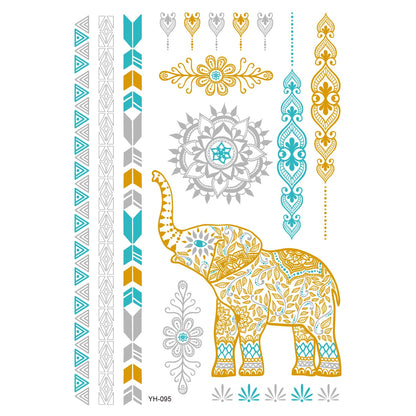 Metallic Body Art Tattoo Sticker - Top Boho