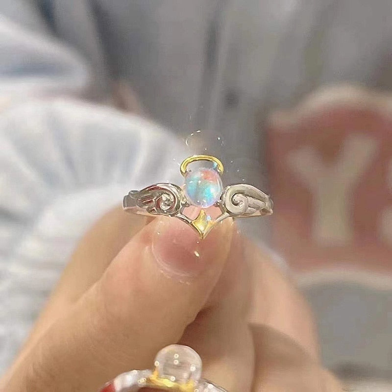 Opal Irregular Natural Stone Ring