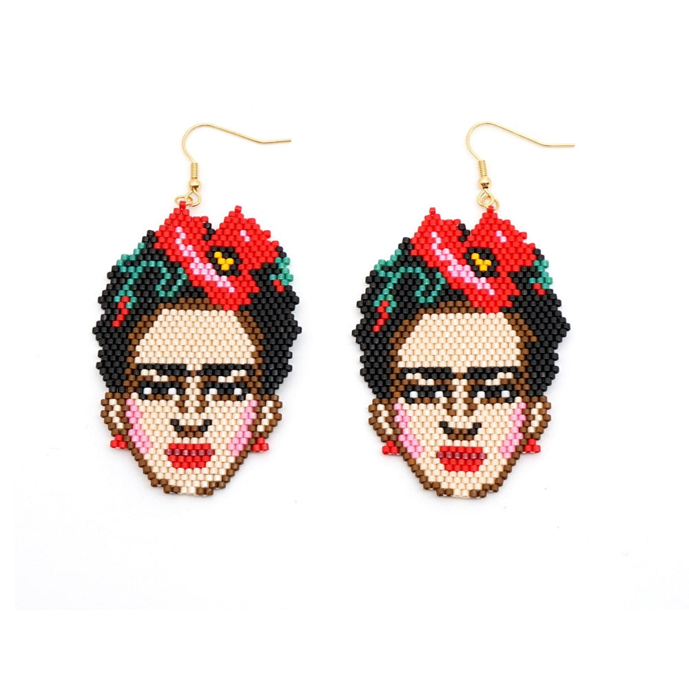 Bohemian Rice Bead Earrings - Frida - Top Boho