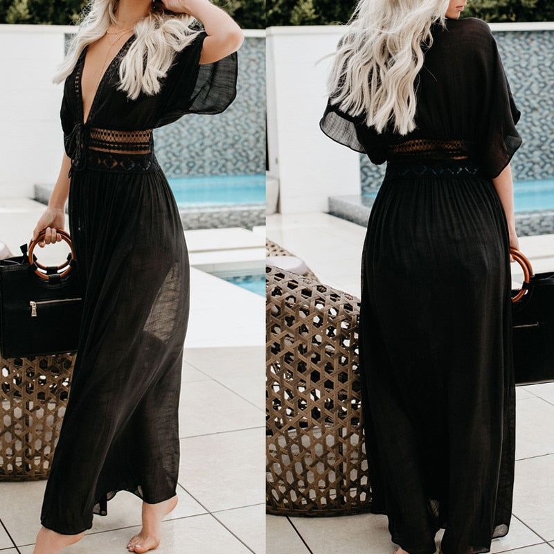 Bohemian Lace Beach Dress - Top Boho