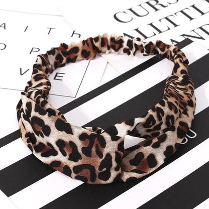 Boho Cross Knotted Bow Headband