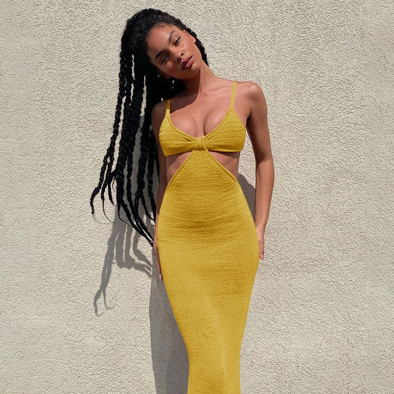 Boho Chic Hollow Out knitted Dress - Top Boho