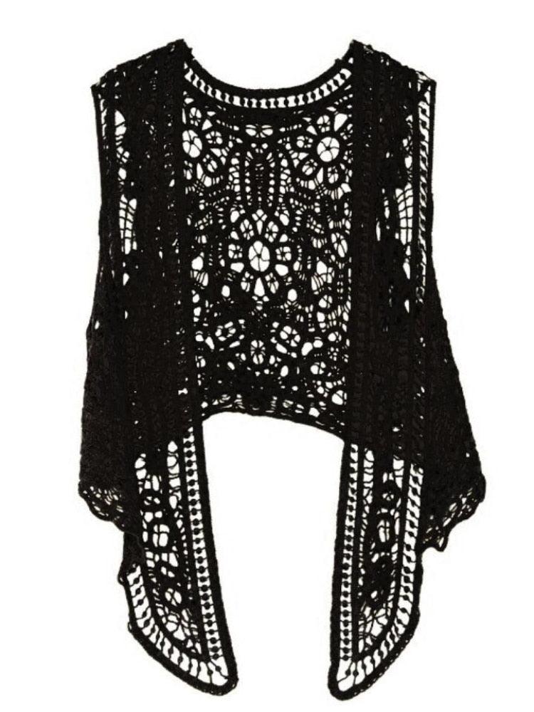 Boho Crochet Vest - Top Boho