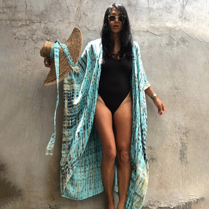 Embroidery Kaftan Boho Beach Tunic - Top Boho
