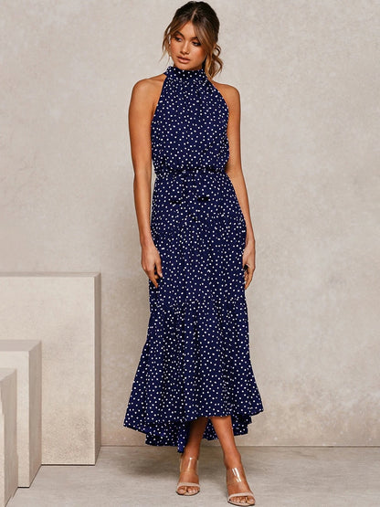 Boho Chic Halter Maxi Dress - Top Boho
