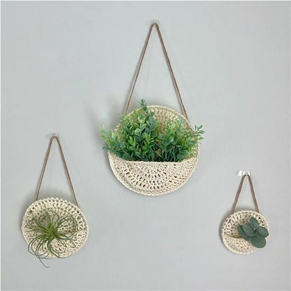 Boho Wall Macrame Planter - Top Boho