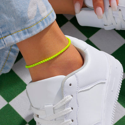 Colorful Iron Chain Anklet - Top Boho
