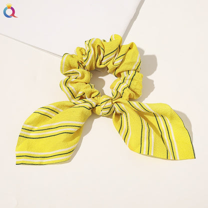 Boho Floral Bowknot Hair Ties