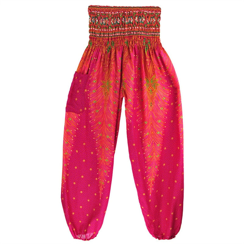 Boho Printed Harem Pants - Top Boho