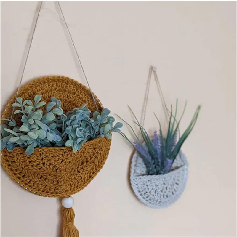 Boho Wall Macrame Planter - Top Boho
