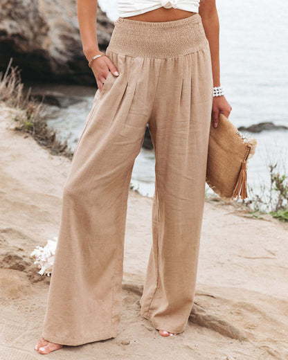 Boho Wide Leg Cotton Pants